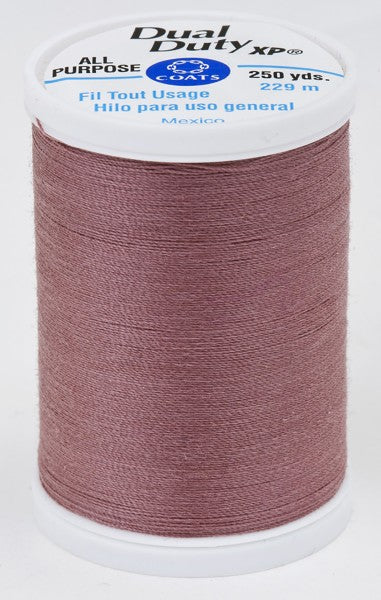 Coats and Clark XP Dual Duty Polyester Thread 250yd Dark Mauve #1080