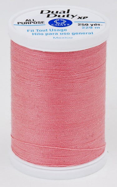 Coats and Clark XP Dual Duty Polyester Thread 250yd Dark Coral #1490