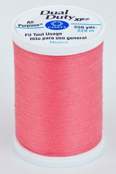 Coats and Clark XP Dual Duty Polyester Thread 250yd Medium Coral #1495