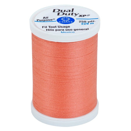 Coats and Clark XP Dual Duty Polyester Thread 250yd Orange Coral #1500