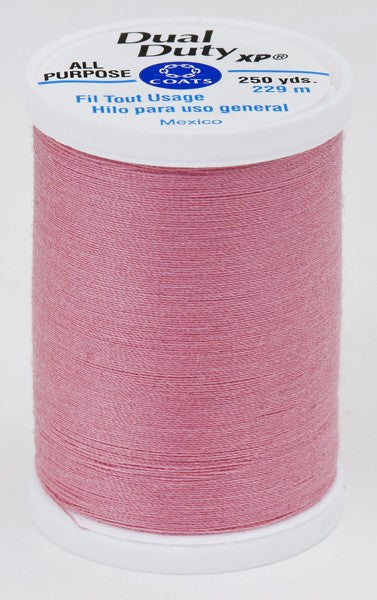 Coats and Clark XP Dual Duty Polyester Thread 250yd Dark Old Rose #1640