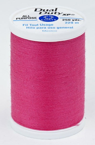 Coats and Clark XP Dual Duty Polyester Thread 250yd Bright Rose #1850