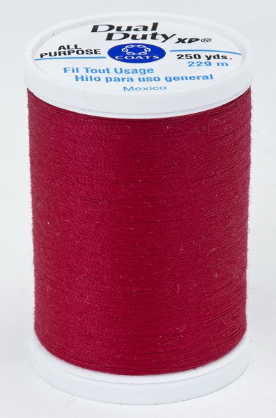 Coats and Clark XP Dual Duty Polyester Thread 250yd Ming Cherry #1980