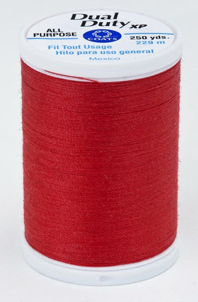 Coats and Clark XP Dual Duty Polyester Thread 250yd Atom Red #2160