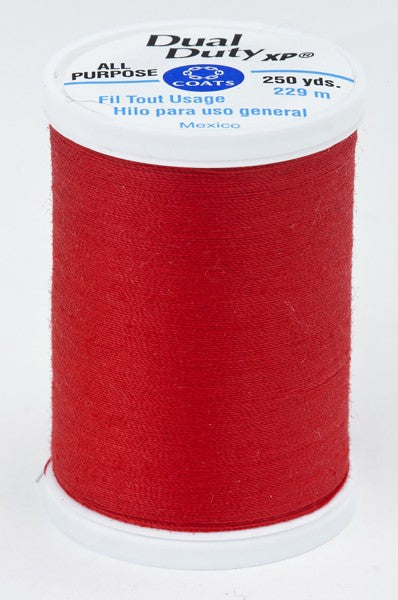 Coats and Clark XP Dual Duty Polyester Thread 250yd Red Geranium #2170