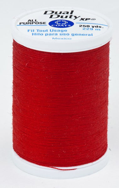 Coats and Clark XP Dual Duty Polyester Thread 250yd Hero Red #2200