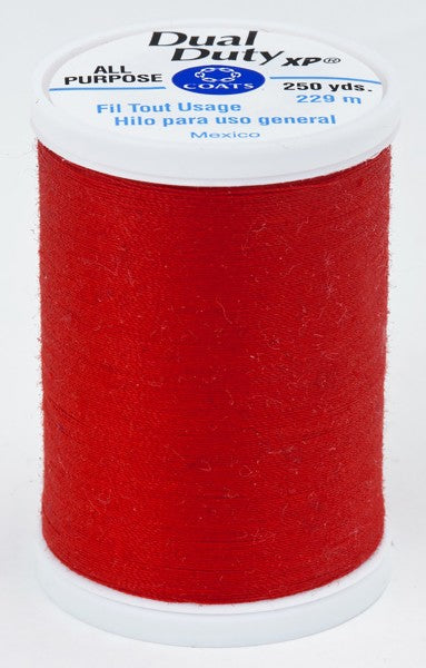 Coats and Clark XP Dual Duty Polyester Thread 250yd Tomato #2500