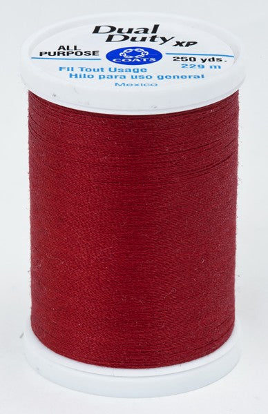 Coats and Clark XP Dual Duty Polyester Thread 250yd Red Cherry #2680