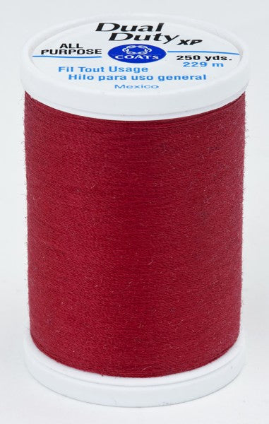 Coats and Clark XP Dual Duty Polyester Thread 250yd Scarlet #2780