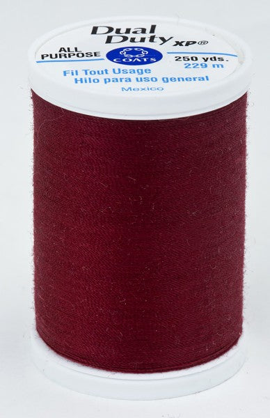 Coats and Clark XP Dual Duty Polyester Thread 250yd Barberry Red #2820