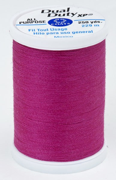 Coats and Clark XP Dual Duty Polyester Thread 250yd Red Rose #3040