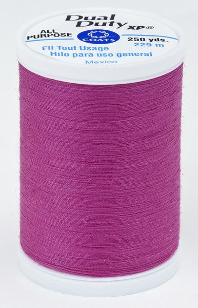 Coats and Clark XP Dual Duty Polyester Thread 250yd Magenta #3050