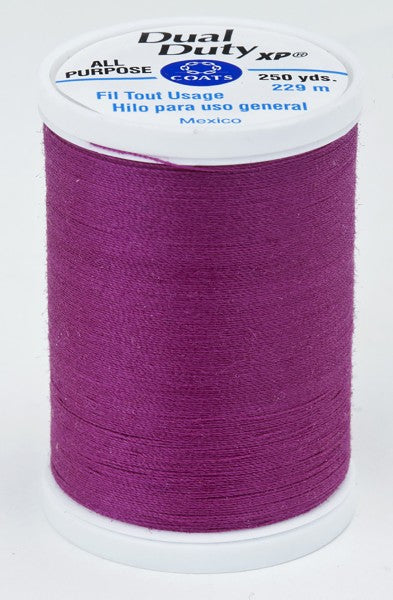 Coats and Clark XP Dual Duty Polyester Thread 250yd Fuchsia #3070