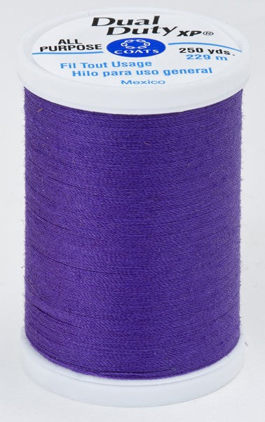 Coats and Clark XP Dual Duty Polyester Thread 250yd Deep Violet #3660
