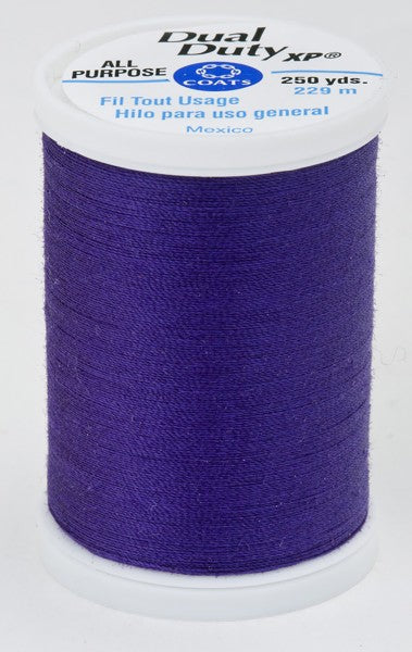Coats and Clark XP Dual Duty Polyester Thread 250yd Purple #3690