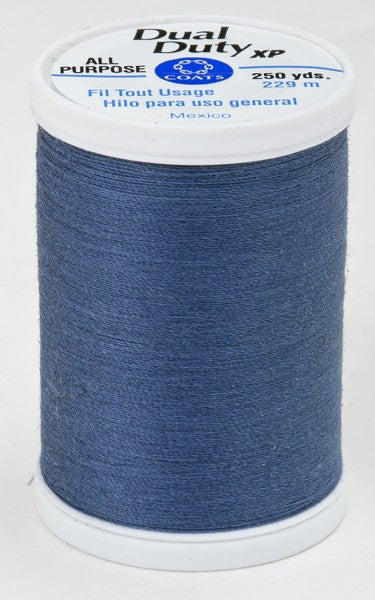 Coats and Clark XP Dual Duty Polyester Thread 250yd Firmament Blue #4080