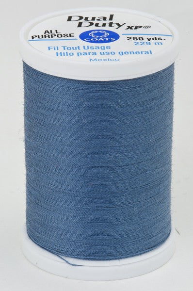 Coats and Clark XP Dual Duty Polyester Thread 250yd Miniature Blue #4640