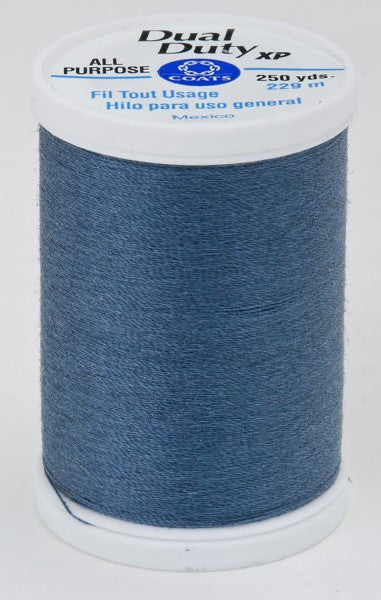 Coats and Clark XP Dual Duty Polyester Thread 250yd Blue Slate #4760