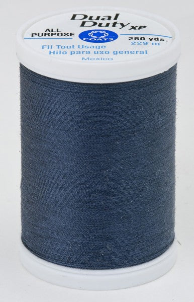 Coats and Clark XP Dual Duty Polyester Thread 250yd Blue Stone #4780