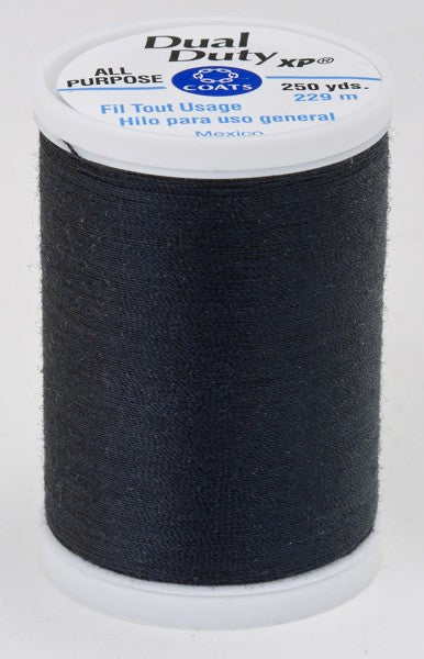 Coats and Clark XP Dual Duty Polyester Thread 250yd Dark Midnight #4840