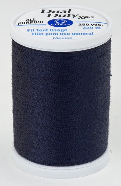 Coats and Clark XP Dual Duty Polyester Thread 250yd Navy #4900