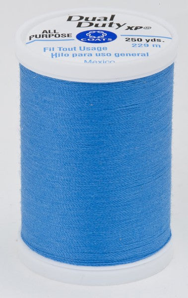 Coats and Clark XP Dual Duty Polyester Thread 250yd Blue Hawaii #5040
