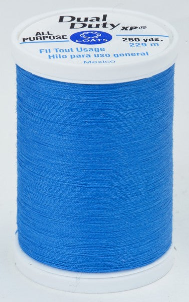 Coats and Clark XP Dual Duty Polyester Thread 250yd Radiant Blue #5160