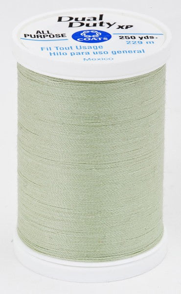Coats and Clark XP Dual Duty Polyester Thread 250yd Light Green Linen #6160
