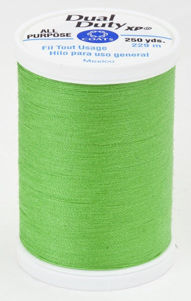 Coats and Clark XP Dual Duty Polyester Thread 250yd Bright Green #6450