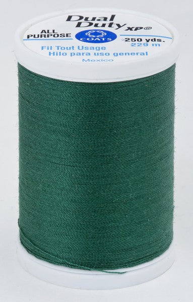 Coats and Clark XP Dual Duty Polyester Thread 250yd Hunter Green #6750