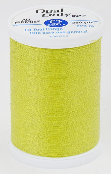 Coats and Clark XP Dual Duty Polyester Thread 250yd Chartreuse #6920