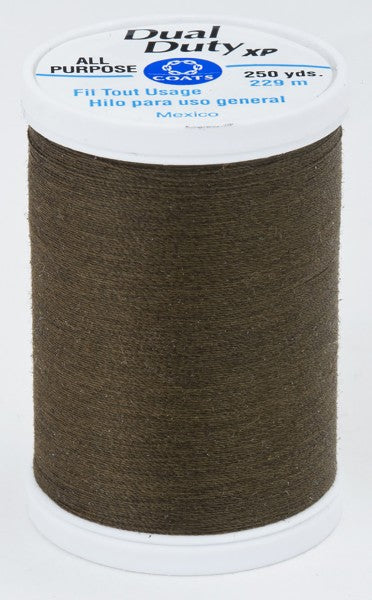 Coats and Clark XP Dual Duty Polyester Thread 250yd Olivenite #6980