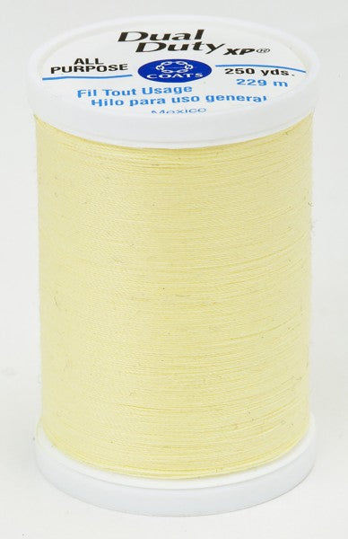 Coats and Clark XP Dual Duty Polyester Thread 250yd Baby Yellow #7120