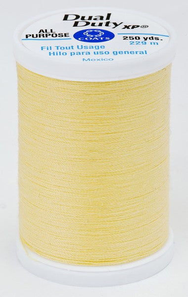 Coats and Clark XP Dual Duty Polyester Thread 250yd Yellow #7330