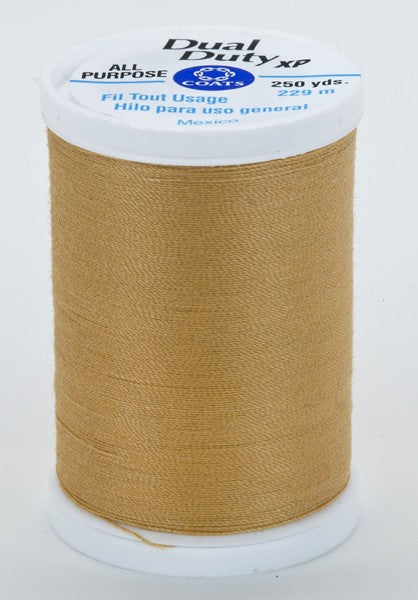 Coats and Clark XP Dual Duty Polyester Thread 250yd Temple Gold #7450