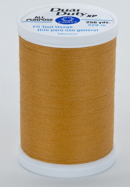 Coats and Clark XP Dual Duty Polyester Thread 250yd Spanish Gold #7460