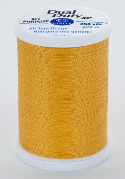 Coats and Clark XP Dual Duty Polyester Thread 250yd Goldenrod #7540