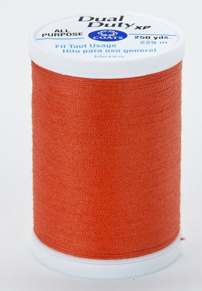 Coats and Clark XP Dual Duty Polyester Thread 250yd Tango #7650
