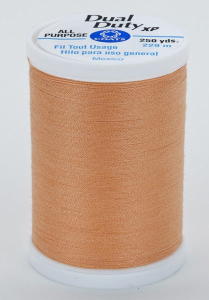 Coats and Clark XP Dual Duty Polyester Thread 250yd Light Orange #7740