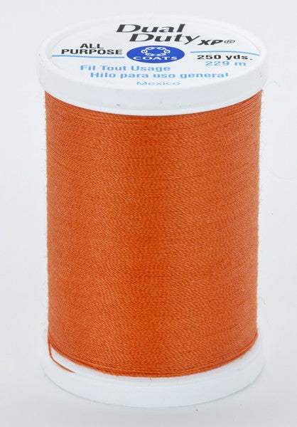 Coats and Clark XP Dual Duty Polyester Thread 250yd Kumquat #7750