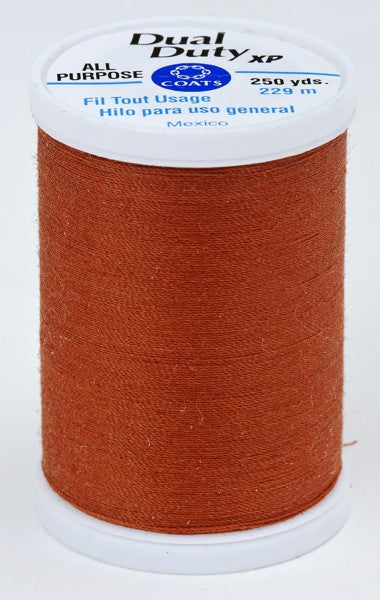 Coats and Clark XP Dual Duty Polyester Thread 250yd Rust #7820