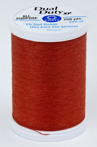 Coats and Clark XP Dual Duty Polyester Thread 250yd Bright Rust #7830