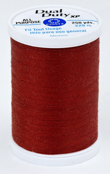 Coats and Clark XP Dual Duty Polyester Thread 250yd Rustana Red #7870