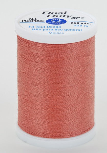 Coats and Clark XP Dual Duty Polyester Thread 250yd Coral Rust #7940