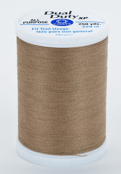 Coats and Clark XP Dual Duty Polyester Thread 250yd Praline #8060