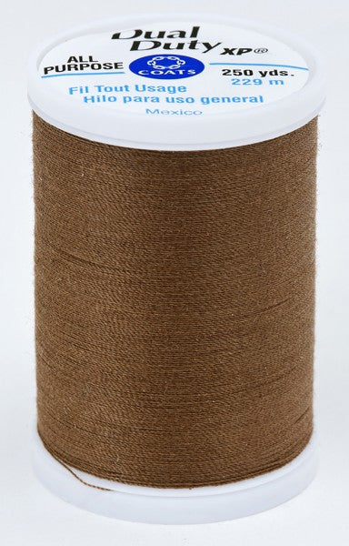 Coats and Clark XP Dual Duty Polyester Thread 250yd Summer Brown #8360