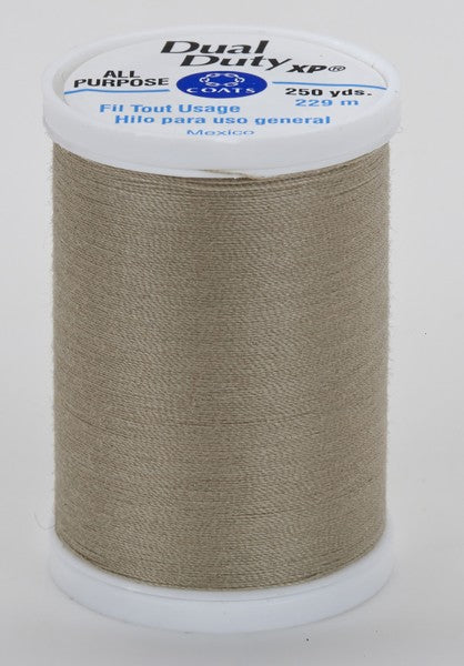 Coats and Clark XP Dual Duty Polyester Thread 250yd Khaki #8440