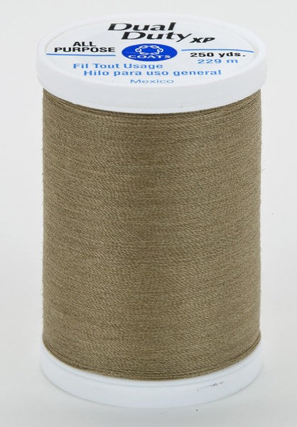 Coats and Clark XP Dual Duty Polyester Thread 250yd Dark Khaki #8450
