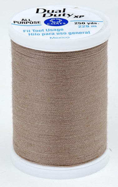 Coats and Clark XP Dual Duty Polyester Thread 250yd Taupe Clair #8550