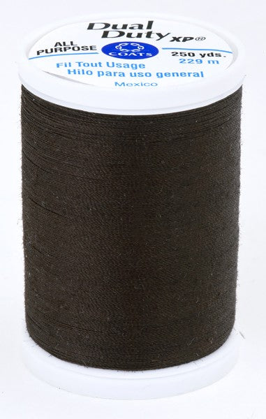 Coats and Clark XP Dual Duty Polyester Thread 250yd Cloister Brown #8980